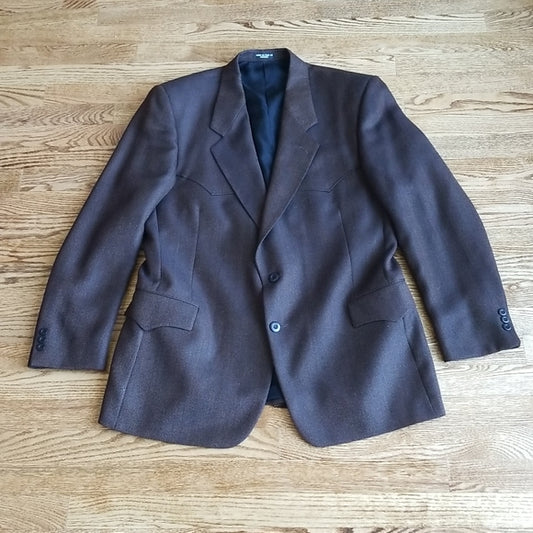 (44T) Paragon Clothing Dallas Collection Vintage Men's Suit Jacket ❤ 100% Wool