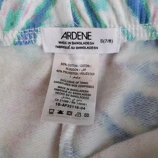 (7/8) Ardene Youth Girl's Tie Dye Long Sleeve & Shorts Matching Pajama Set Night