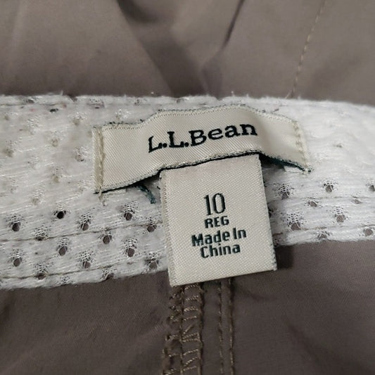 (10) L.L.Bean Cargo Capris Hiking Outdoor Performance Wear Activewear