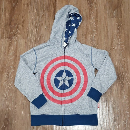 (7/8) Disney Store Marvel Studio's Captain America Shield Avengers Hoodie