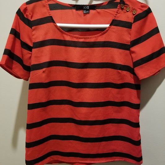 Forever 21 Red and Black Stripe