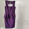 Stunning Purple Dress with mesh Chest Cut Out!