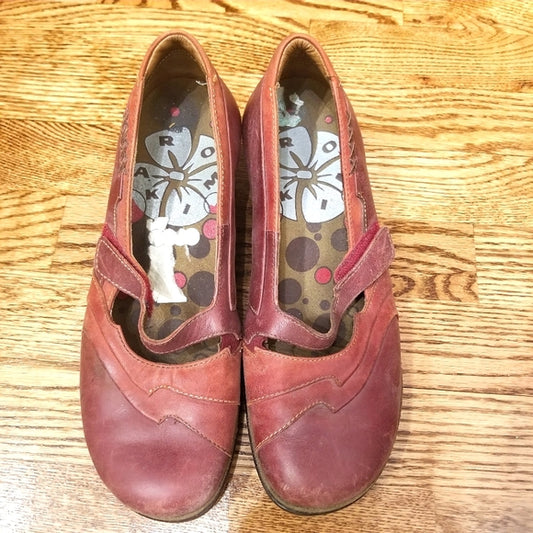 Romika Weathered Red Mary Jane Sz 38