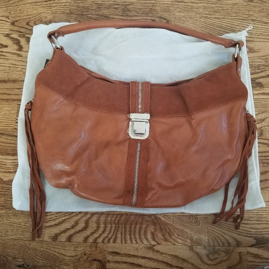 NWT Lavish Brown Saddle Hand Bag