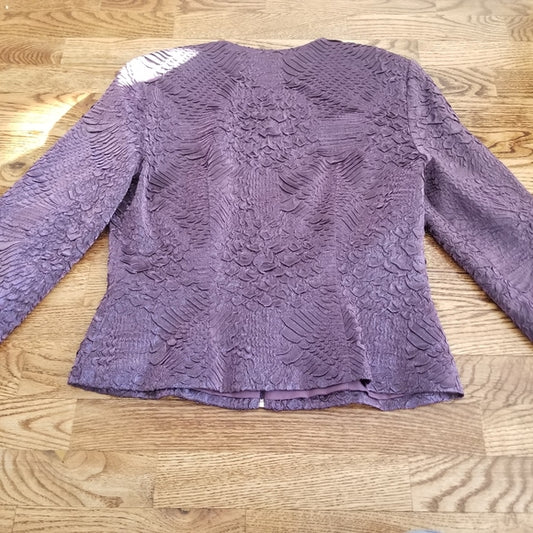Zip Up Purple Blazer/Jacket
