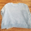 Powder Blue Chenille Chunky Knit Sweater