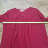 Studio M Soft Flowy Top Burgundy Sz M