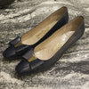 Navy Blue Bows on Toes Salvatore Feragamo 9AAA