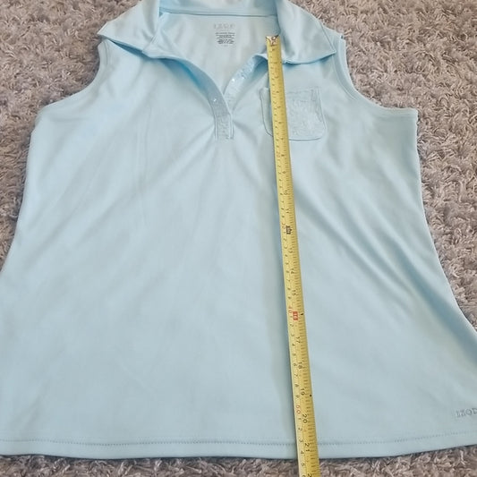 (M) Izod Freedom X Cool FX Golf Tank with Beading Detail Soft Silky