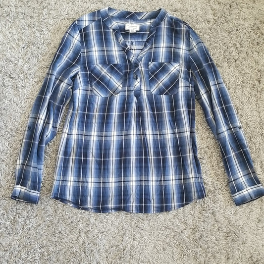 (M) Prairie Plaid Western Pretty Soft Rayon Blend Breathable Light