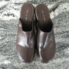 (7) Tommy Wedge Clog Style Slip On Y2K Leather Upper