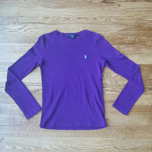 (S) Ralph Lauren Sport 100% Cotton Tee 💜 Plum Colored