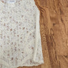 (S) Valenti Vintage Lace Tank Top with Irradescent Threading Detail