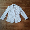 (4P) Jones New York Stretch Fit White Blazer 💝 Padded Shoulders