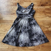 (12) Enchante Decopauge Splatter Print Full Skirt Fit and Flare Cumberbund Waste