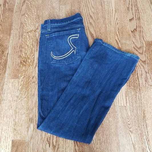 (30) Rock & Republic Dark Wash Denim Jeans 💙 Gold Hardware