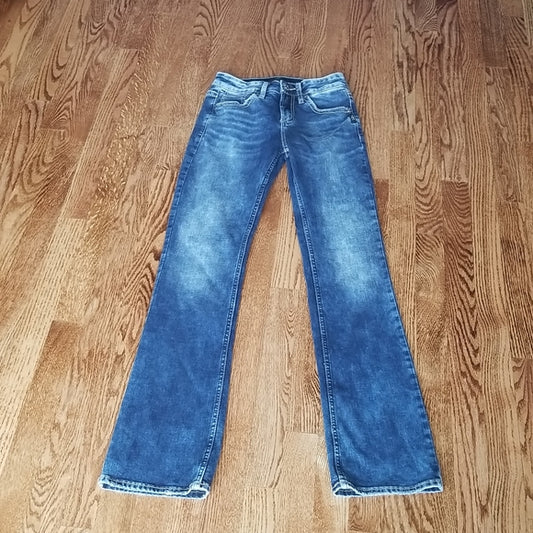 (24) Silver Baby Bootcut/Straight Leg Jean 💙 Perfectly Distressed