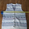(XL) Northern Reflections Thick Knit Vintage Vest ❤ Cotton/Wool Blend ❤ Y2K