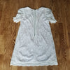 (10) Divided by H&M Cream Lace Mini Dress ❤ Viscose Blend ❤ Sheer Puff Sleeves