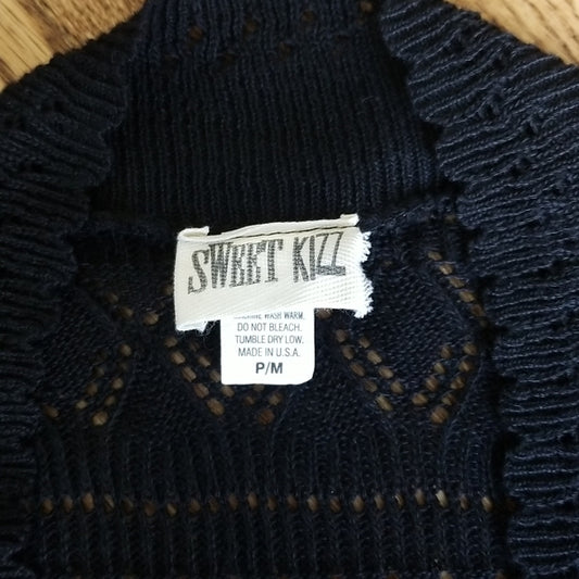 (P/M) Sweet Kizz Crochet Style Shrug Cottagecore Staple Bohemian Accents