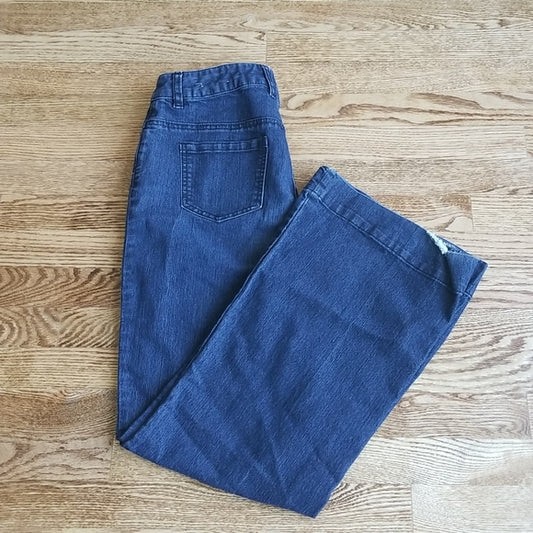 (7) contrast Denim Jeans ❤ Cotton Blend ❤ Distressed Hems