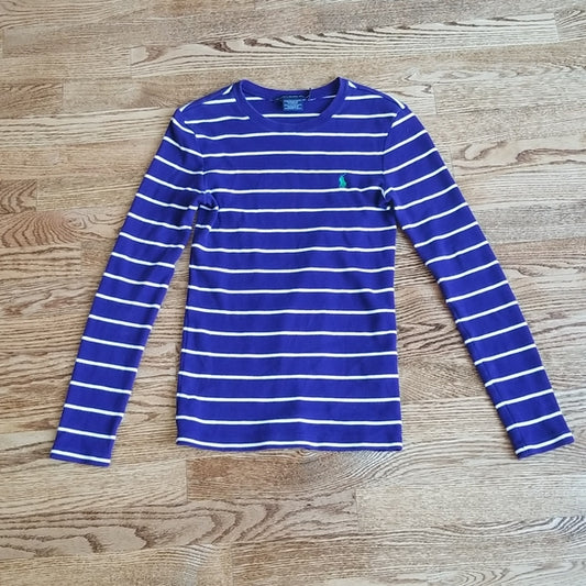 (S) Ralph Lauren Sport Striped Top ❤ Long Sleeved ❤ 100% Cotton