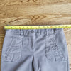 (6P) Reitmans Light Brown Capri ❤ Summery ❤ Cotton Blend ❤ Decorative Pockets