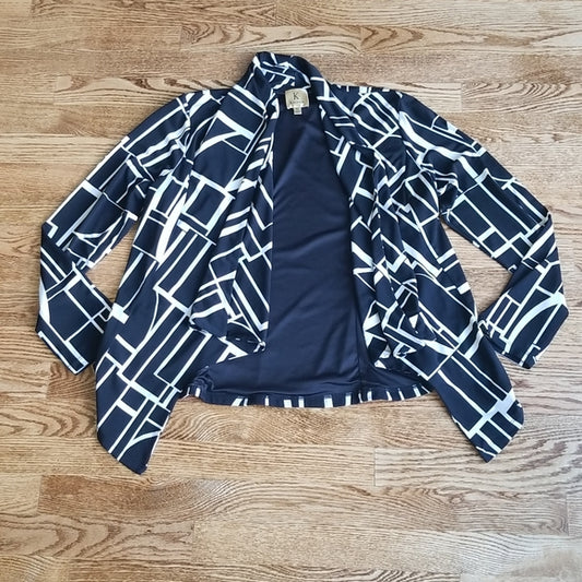 (PL) Kasper Geometric Print Cardigan ❤ Gorgeous