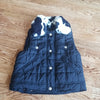 (S) Rothschild Girls's Faux Fur Collared Vest ❤ Snap Buttons ❤ Removable Collar