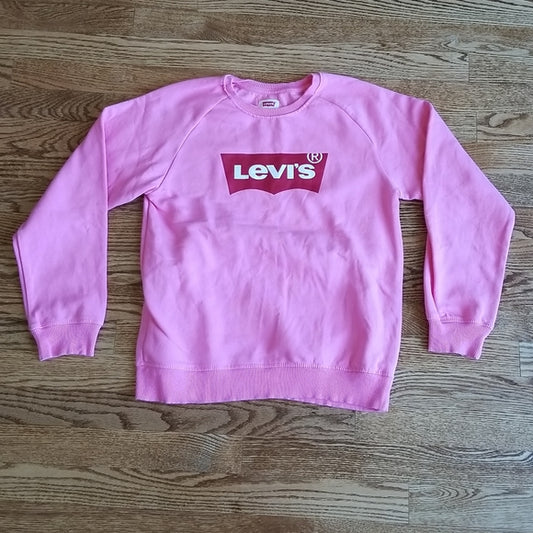(XL) Levi's Youth Logo Pink Pull On Sweater 😎 Awesome