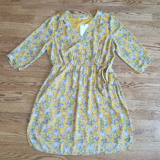 (L) NWT DR2 Floral Print Tunic Dress ❤ Light ❤ Summery