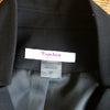 (8P) TanJay Classic Black Professional Blazer Silver Details Padded Shoulders