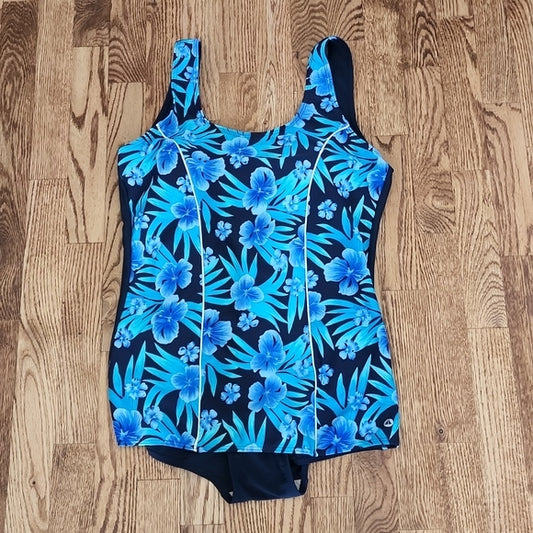 (16) Vogue Floral Tropical Palms Swimsuit Vacation Summer