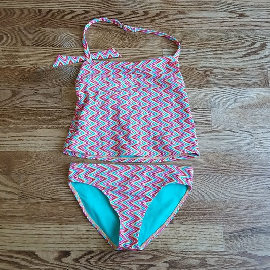 (8-10) Roxy Girl's Colorful Two Piece Tankini ❤ Beach ❤ Swim ❤