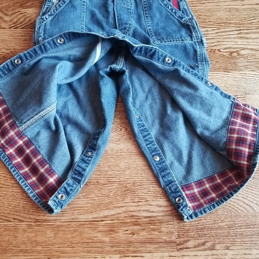 (24 mo) OshKosh B'gosh Baby's Denim Overalls ❤ Tool Embroidery ❤ 100% Cotton