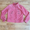 (S) I.B Exchange 100% Leather Shell Suede Jacket Fall Soft Classic Retro Moto