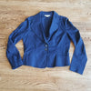 (L) Michael Kors Navy Blue Cotton Blend Blazer ❤ Casual or Formal
