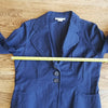(L) Michael Kors Navy Blue Cotton Blend Blazer ❤ Casual or Formal