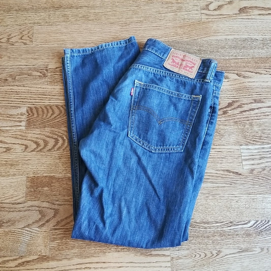 (32W/30L) Levi's 513 100% Cotton Denim Straight Leg Jeans ❤