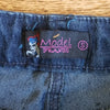 (S) NWT Módel France Dark Wash Denim Jeans ❤ Blingy Details