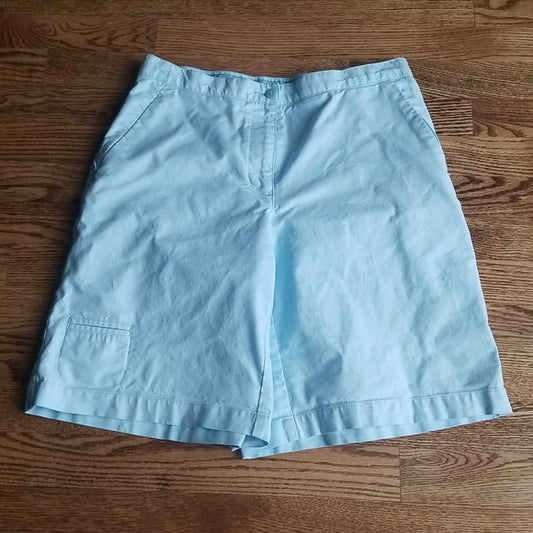 (6) Liz Golf by Liz Claiborne Aquamarine Golf Shorts ❤ Wide Leg