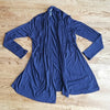(S) Kische Navy Blue Rayon Blend Super Soft Cardigan ❤ Flowy ❤ Cozy
