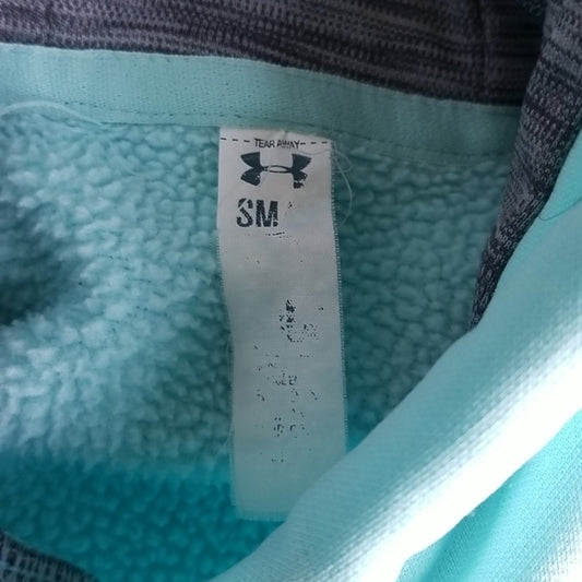 (S) Under Armour Aquamarine Cold Gear Pull On Hoodie ❤ Loose Fit 🥰