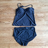 (XL) Classic Black Tankini Swimsuit ❤ High Waisted Brief ❤ Summer