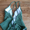 (6) Zaful Green Strappy One Piece Swimsuit ❤ Summer ❤ Beach ❤️ Vacation ❤️