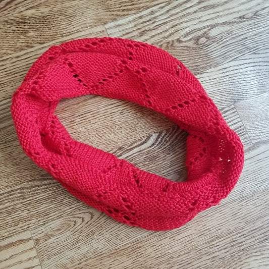 Awesome Bright Red Crochet Neck Warmer/Scarf ❤ Autumn Ready ❤
