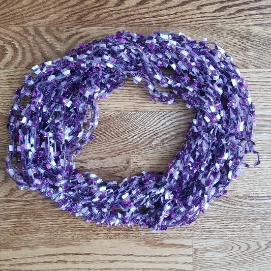 Gorgeous Violet Shimmer Circle Scarf ❤ The Perfect Accent!