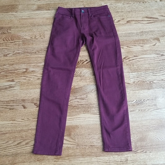 (26W/30L) West 49 Dark Red Skinny Fit Jeans ❤ Cotton Blend ❤