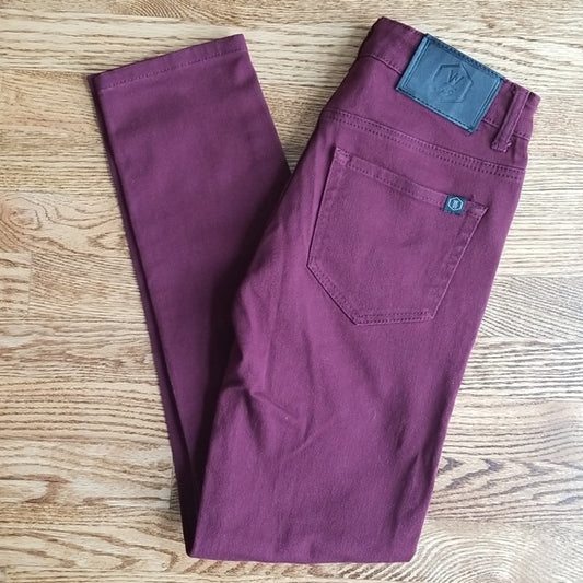 (26W/30L) West 49 Dark Red Skinny Fit Jeans ❤ Cotton Blend ❤