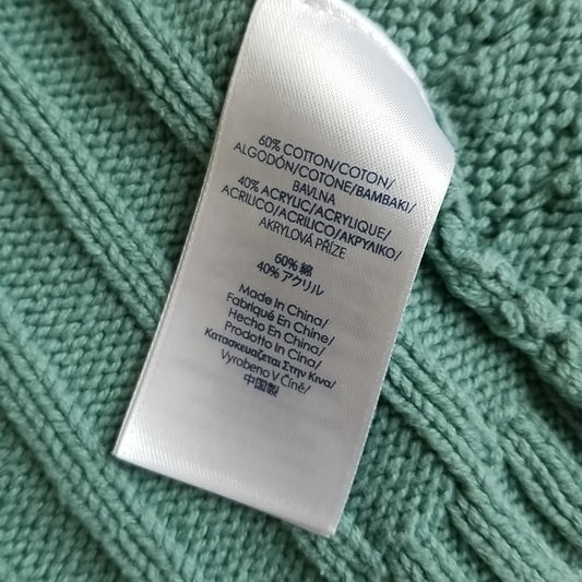 (L) Chaps Mint Green Cottagecore Knit Vest ❤ Cozy ❤ Perfect for Autumn ❤